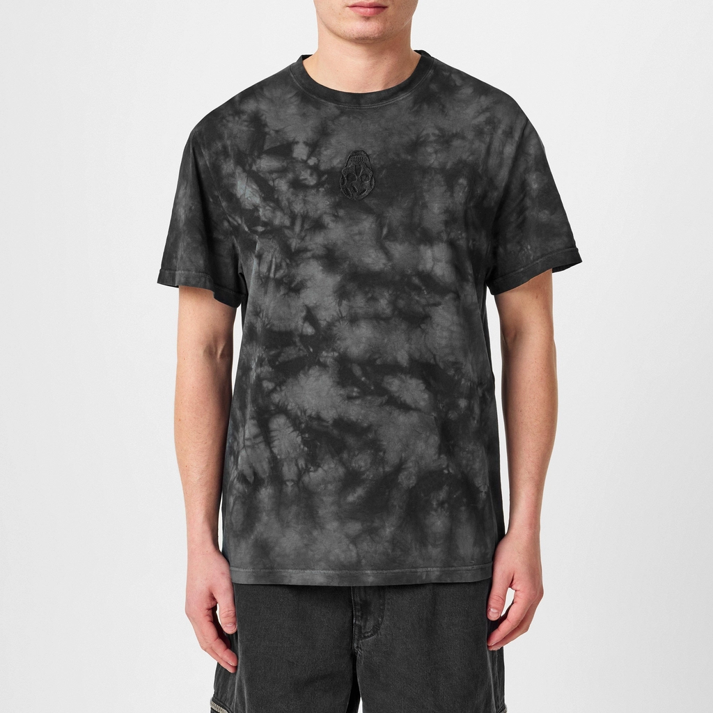 Alexander McQueen Tie Dye Skull T Shirt - Black